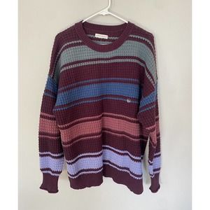 aeropostale knitted pullover sweater womens size medium nwt striped
